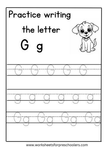 Uppercase and Lowercase Letter Tracing Worksheet